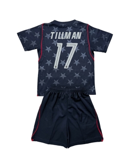 Billige Fotballdrakt Forente stater Malik Tillman #17 Replika Bortedraktsett Barn VM 2026 Kortermet (med bukser)